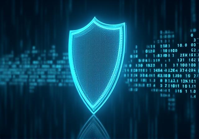 Abstract representation of digital security and identity verification